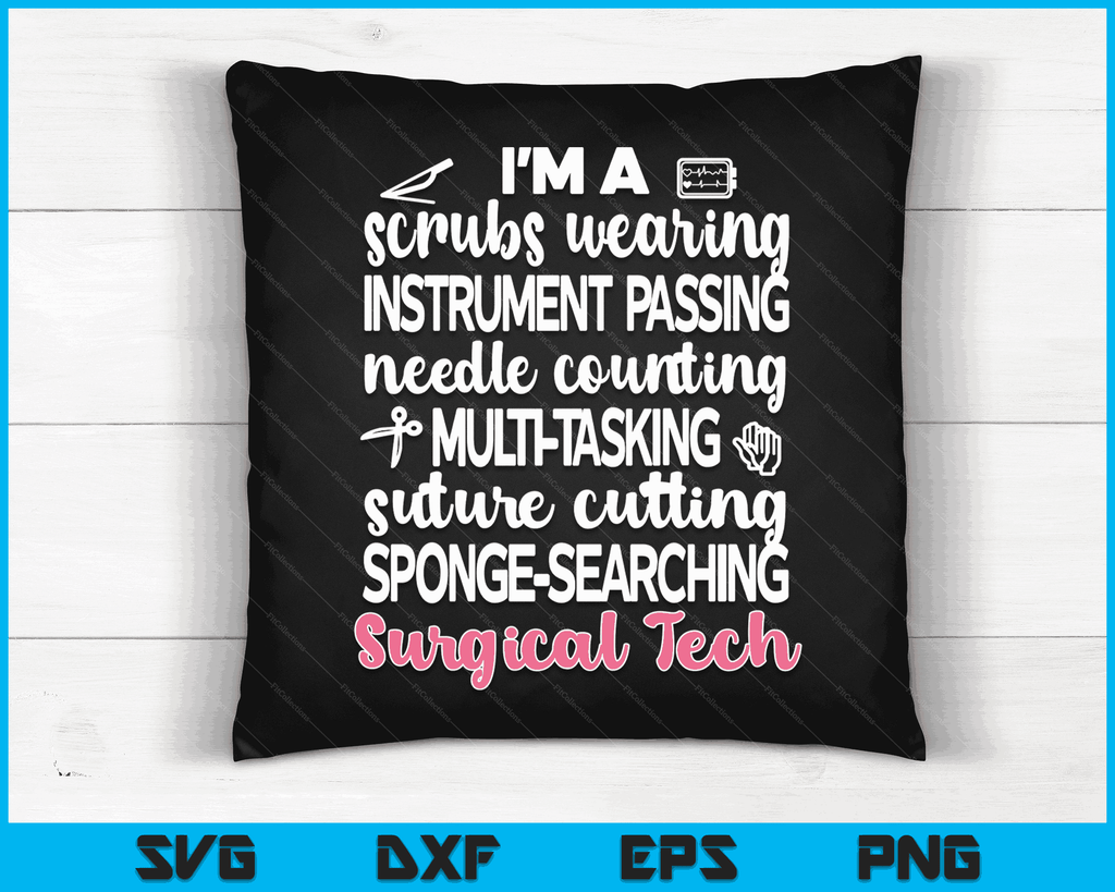 Surgical Tech Appreciation Scrub Tech Surgical Technologist SVG Files ...