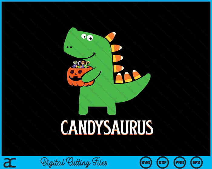 T-Rex Candysaurus Candy Corn Dinosaur Halloween SVG PNG Digital Cutting Files