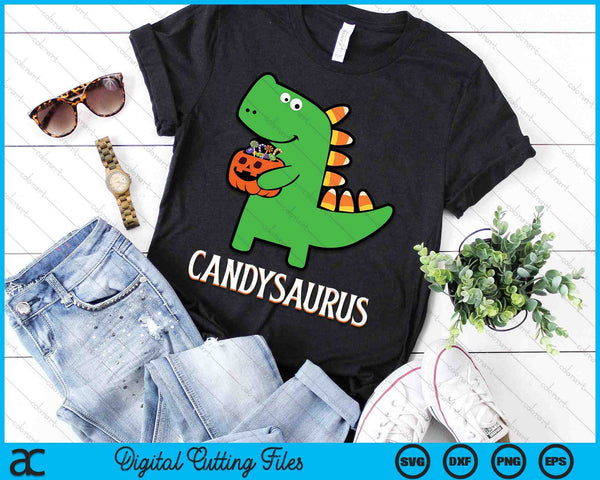 T-Rex Candysaurus Candy Corn Dinosaur Halloween SVG PNG Digital Cutting Files