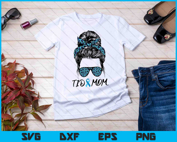 T1D moeder Type 1 Diabetes bewustzijn maand SVG PNG snijden afdrukbare bestanden - on a t-shirt