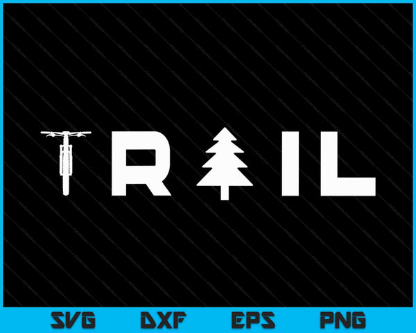 TRAIL Mountain Bike MTB SVG PNG Cortar archivos imprimibles