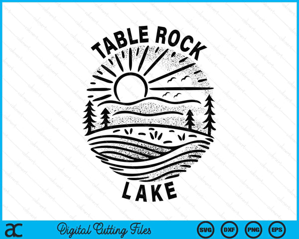 Table rock lake SVG cut file