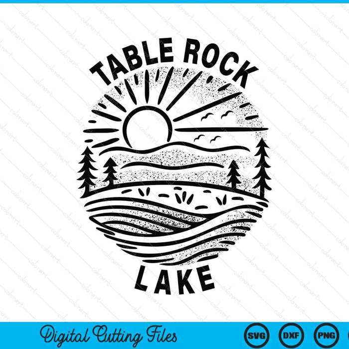 Table rock lake SVG cut file