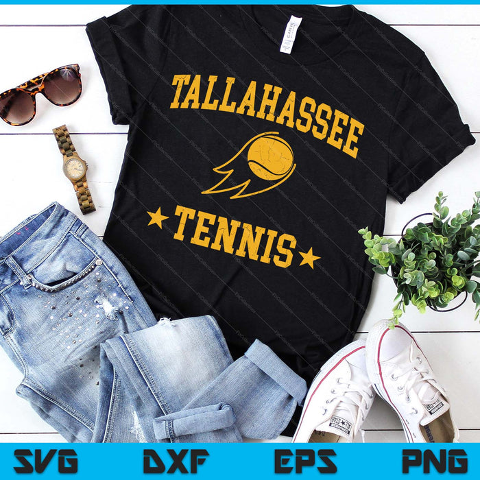Tallahassee Rapids Tennis Vintage Gameday Retro Tennis Lover SVG PNG Digital Printable Files