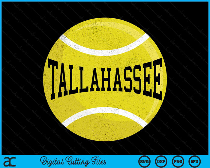 Tallahassee Tennis Fan SVG PNG Digital Cutting Files