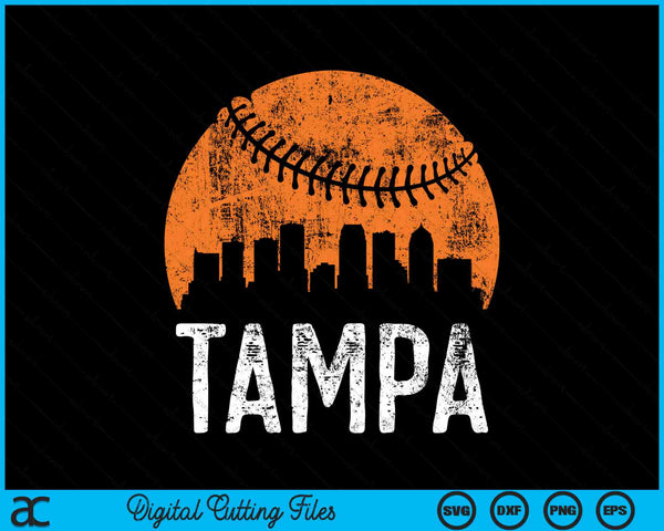 Tampa Skyline Tampa Baseball SVG PNG Printable Cutting Files