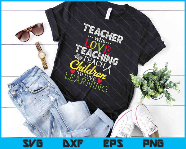 Teacher Appreciation SVG PNG Cutting Printable Files - on a t-shirt