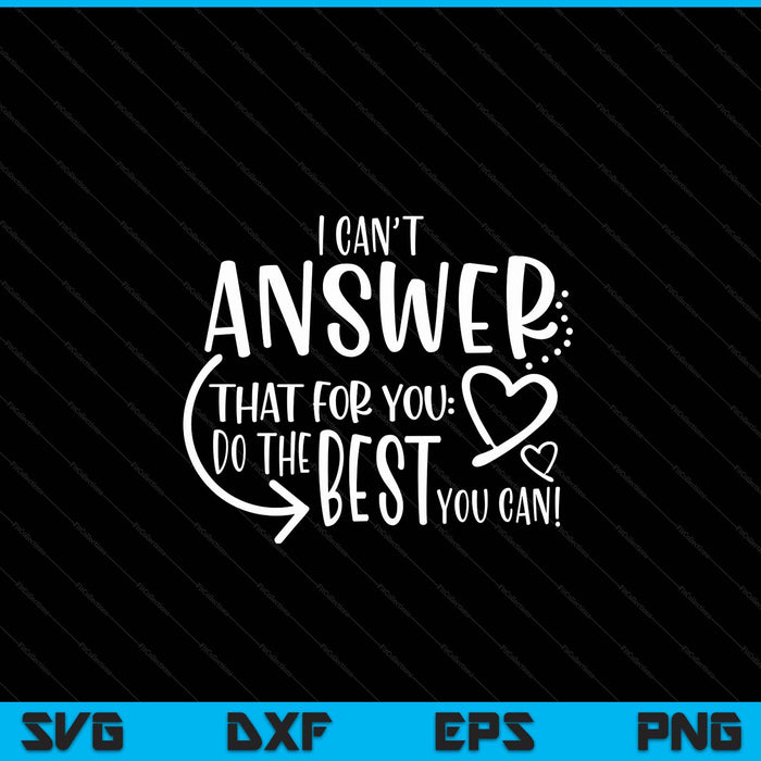 Teacher Test Day Gift Testing Quote State Exam Ladies SVG PNG Digital Cutting Files