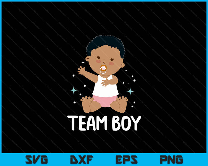 Team Boy Baby Announcement Gender Reveal Party SVG PNG Digital Printable Files