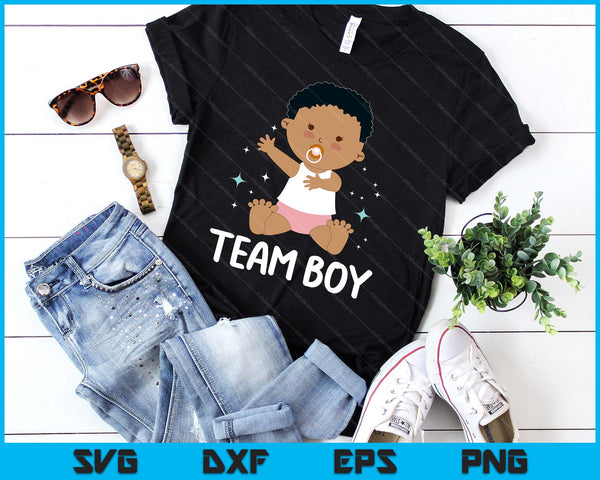 Team Boy Baby Announcement Gender Reveal Party SVG PNG Digital Printable Files