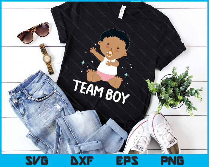 Team Boy Baby Announcement Gender Reveal Party SVG PNG Digital Printable Files