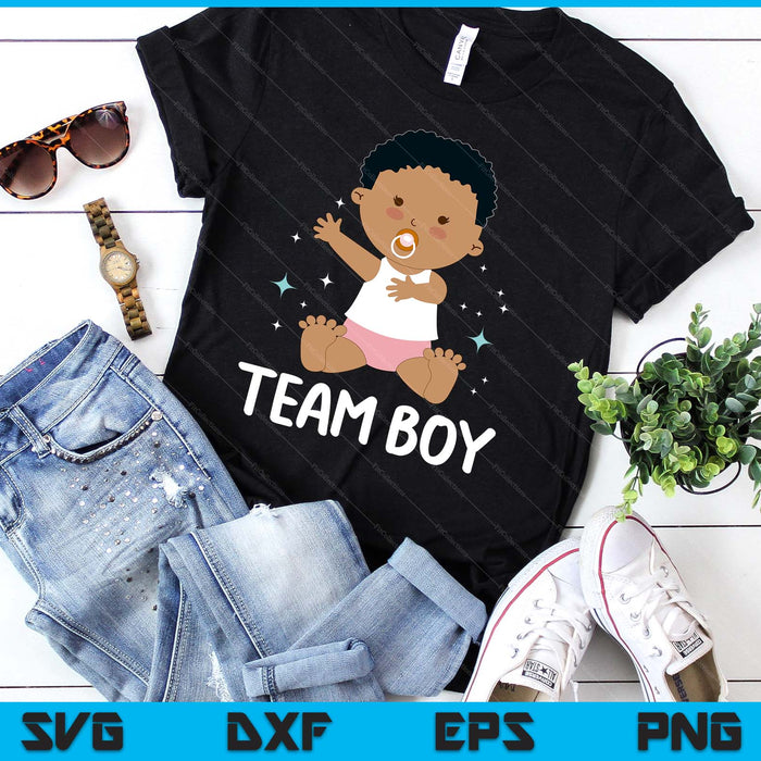 Team Boy Baby Announcement Gender Reveal Party SVG PNG Digital Printable Files