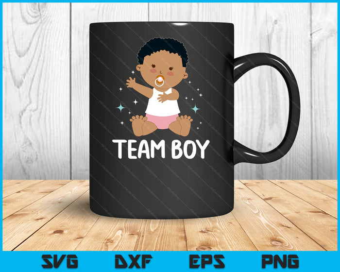 Team Boy Baby Announcement Gender Reveal Party SVG PNG Digital Printable Files