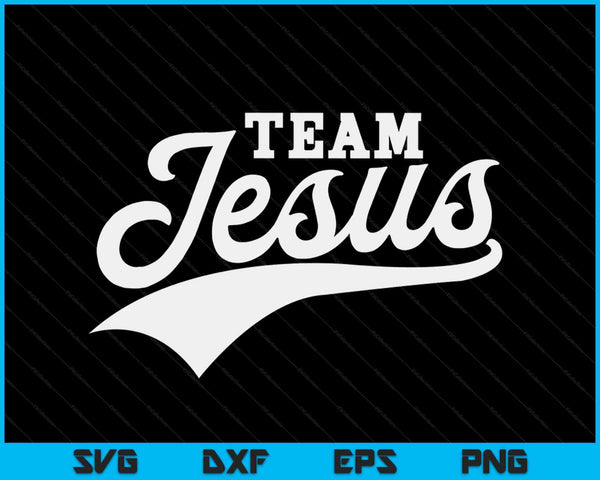 Equipo Jesús Christian SVG PNG Archivos de corte digital