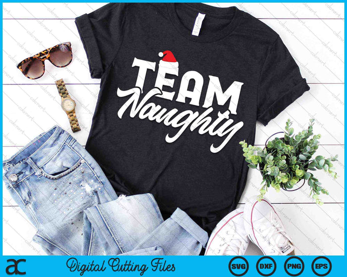 Team Naughty Couple Matching SVG PNG Digital Cutting Files