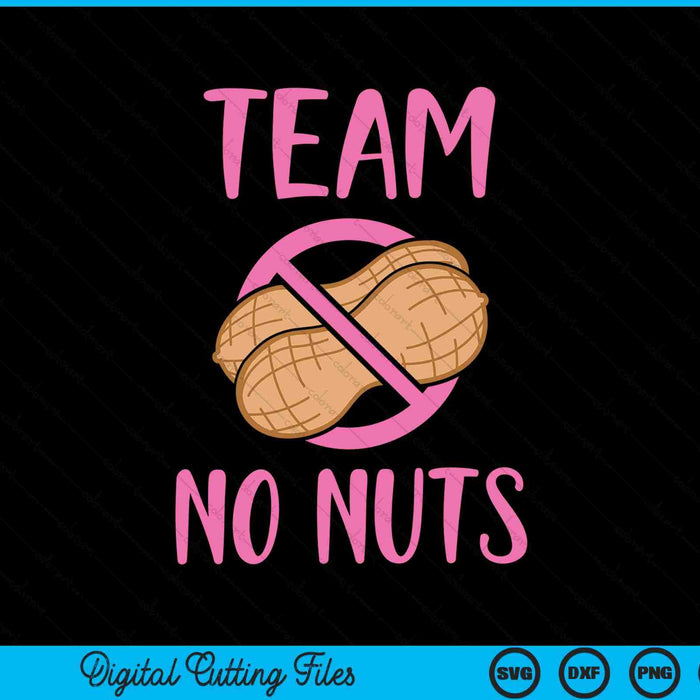 Team No Nuts Girl Gender Reveal Party SVG PNG digitale snijbestanden