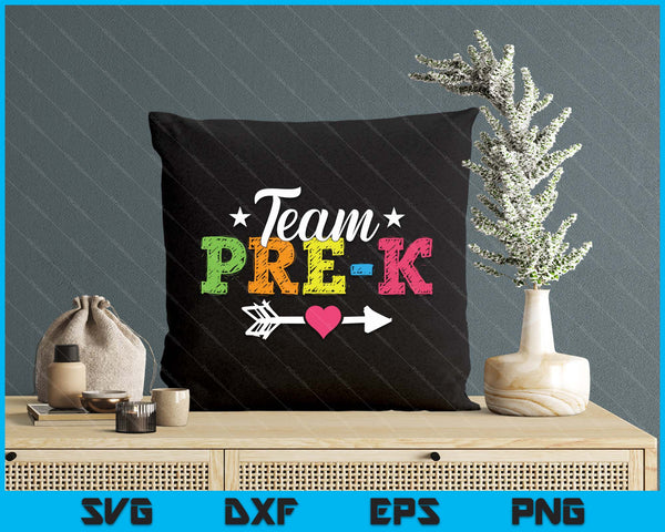 Team Pre-K Teacher Student Kids Back To School SVG PNG Digital Printable Files