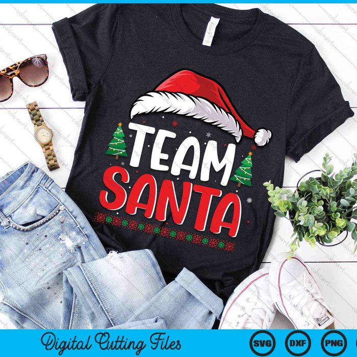 Team Santa familietraditie Kerstmis SVG PNG digitale snijbestanden