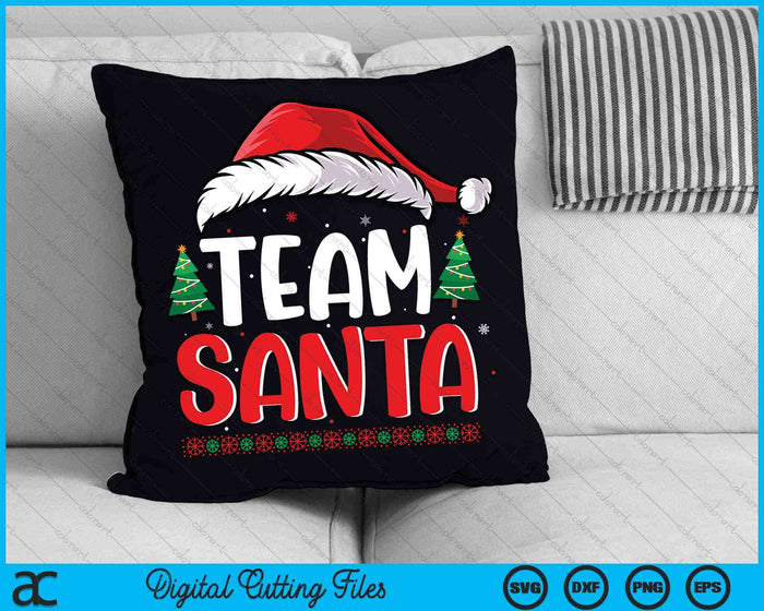 Team Santa familietraditie Kerstmis SVG PNG digitale snijbestanden