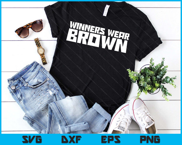 Team Sports Winners Wear Brown SVG PNG Digital Printable Files