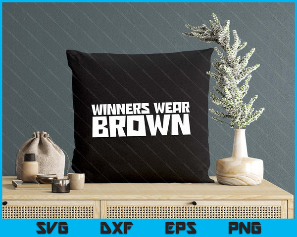 Team Sports Winners Wear Brown SVG PNG Digital Printable Files