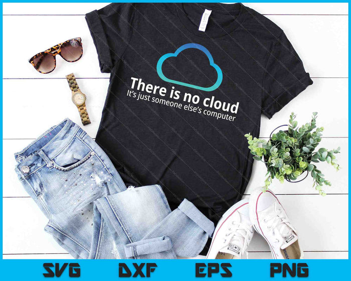 Tech Humor There Is No Cloud Just Someone Else's Computer SVG PNG Cutting Printable Files