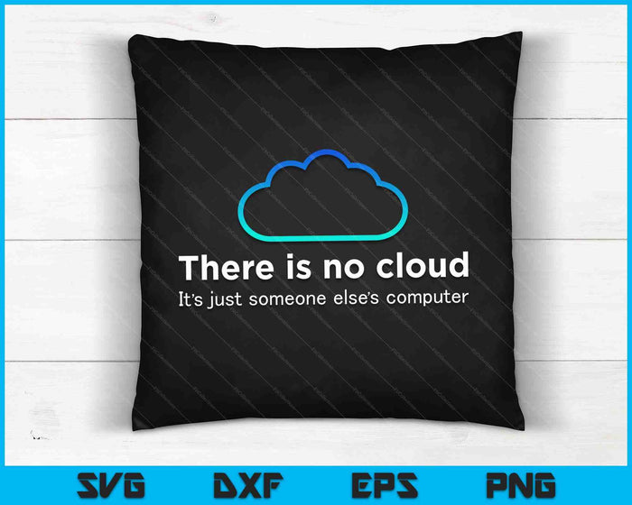 Tech Humor Er is geen wolk, alleen de computer van iemand anders SVG PNG digitale snijbestanden