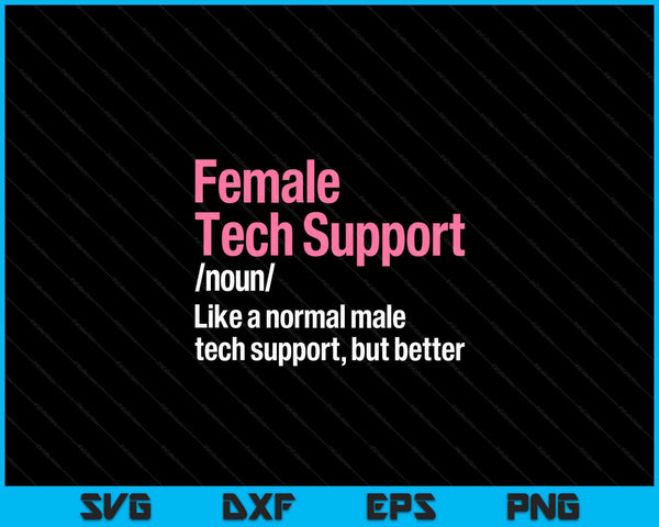 Tech Support Female It Call Center Agent Help Desk SVG PNG Digital Cutting Files