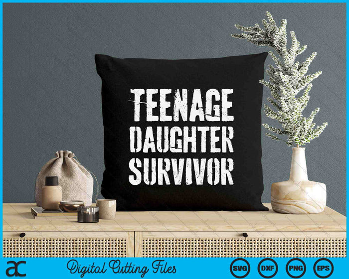 Teenage Daughter Survivor Fathers Day SVG PNG Digital Printable Files