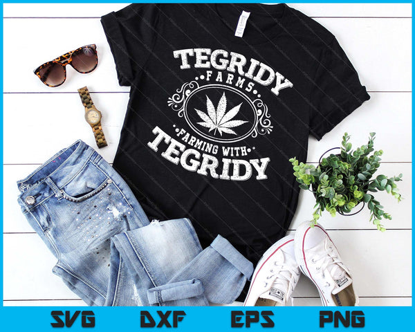 Tegridy Farm Vape Cultuur Onkruidteelt voor Stoners SVG PNG Digitale Snijbestanden