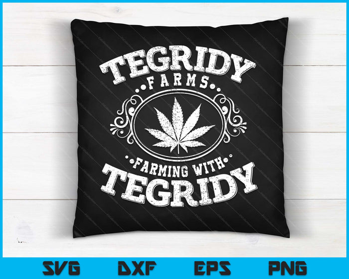 Tegridy Farm Vape Cultuur Onkruidteelt voor Stoners SVG PNG Digitale Snijbestanden