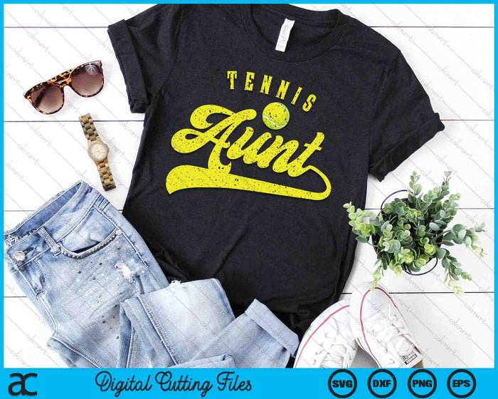 Tennis Aunt SVG PNG Digital Cutting File