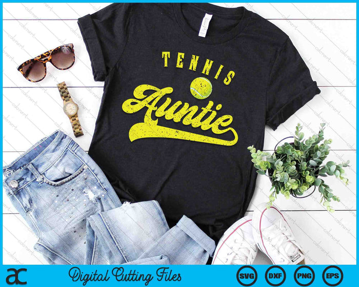 Tennis Auntie SVG PNG Digital Cutting File