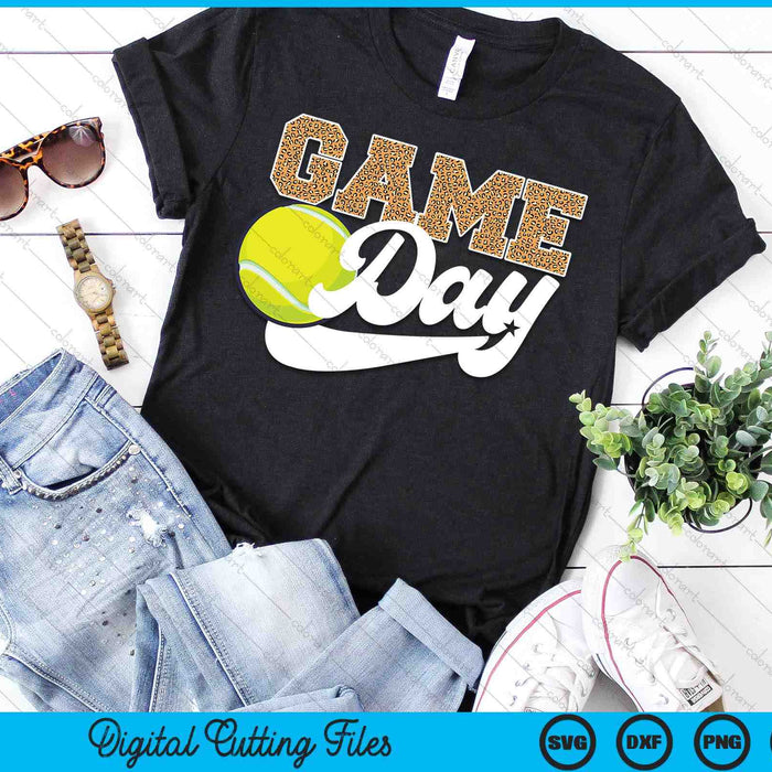 Tennis game day vibes tennis coach fan player SVG cut file
