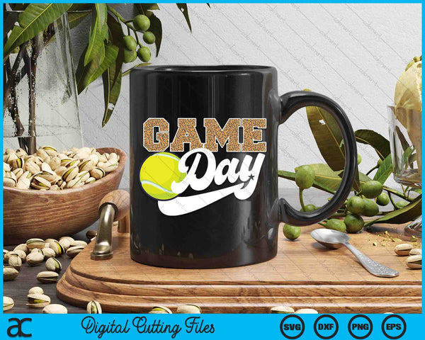 Tennis Game Day Vibes Tennis Coach Fan Player SVG PNG Digital Cutting Files