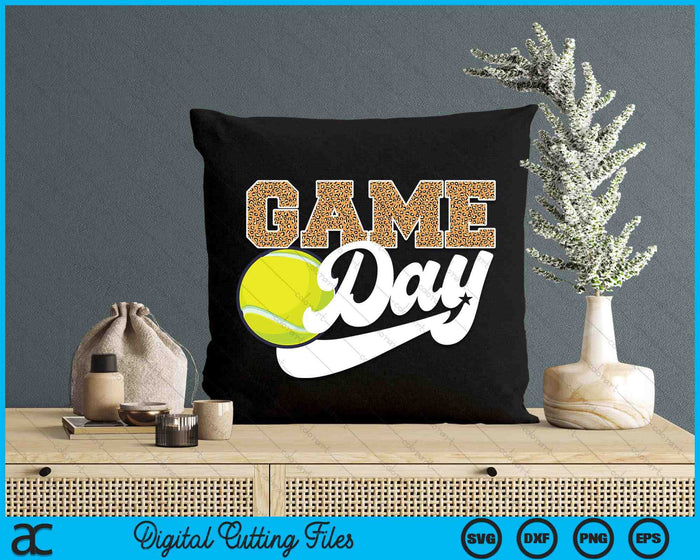 Tennis Game Day Vibes Tennis Coach Fan Player SVG PNG Digital Cutting Files