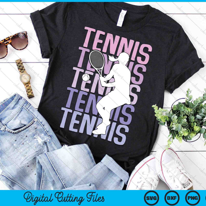 Tennis Girls Women Kids Youth Girl SVG PNG Digital Printable Files