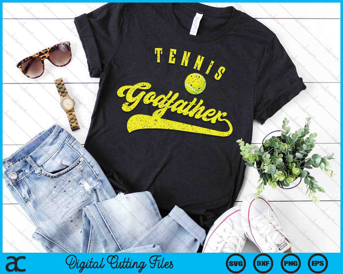 Tennis Godfather SVG PNG Digital Cutting File