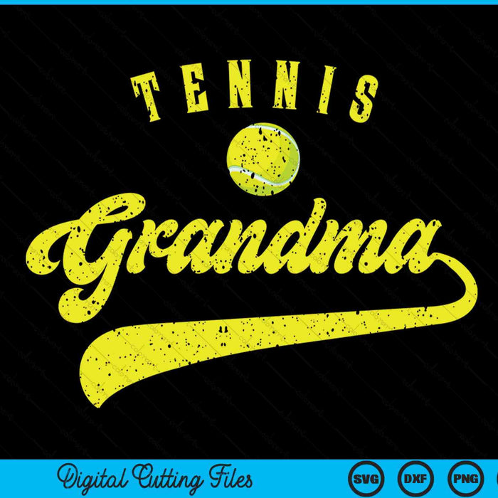 Tennis Grandma SVG PNG Digital Cutting File