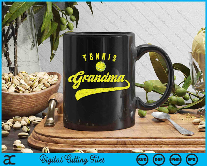 Tennis Grandma SVG PNG Digital Cutting File