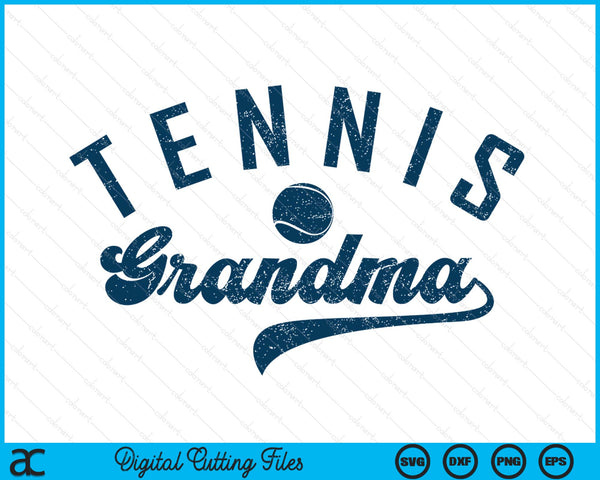 Tennis grandma SVG cut file