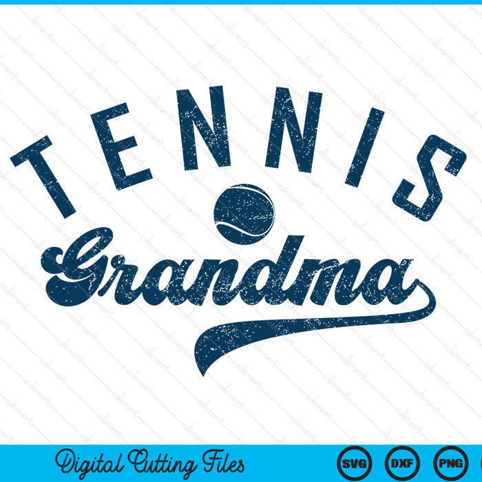 Tennis grandma SVG cut file