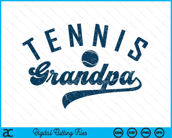 Tennis grandpa SVG cut file