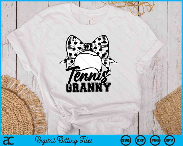 Tennis Granny Game Day Mother's Day SVG PNG Digital Printable Files