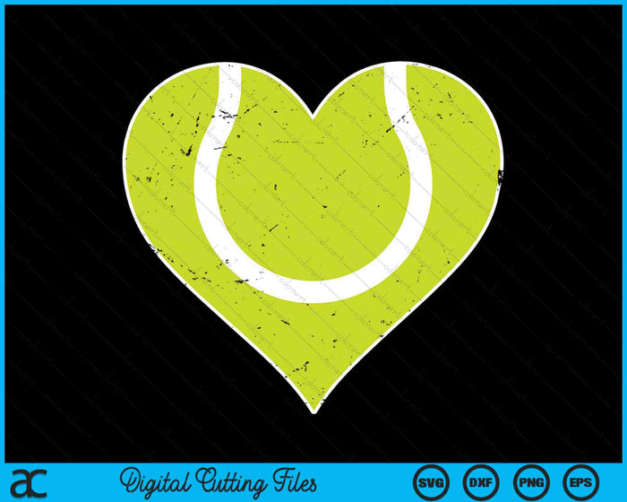 Tennis Heart Love Valentines Day Tennis Player SVG PNG Digital Cutting Files
