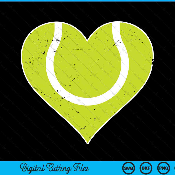 Tennis Heart Love Valentines Day Tennis Player SVG PNG Digital Cutting Files