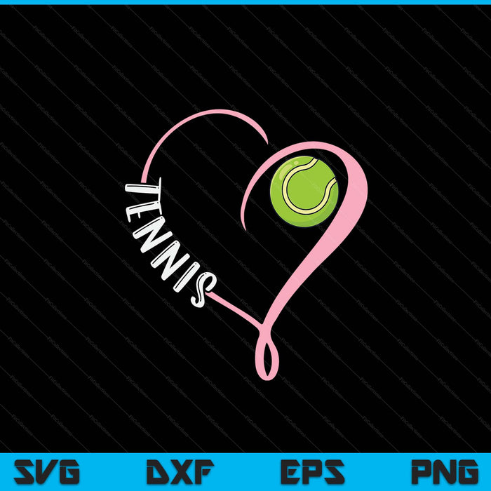 Tennis Ladies Valentine's Day SVG PNG Digital Printable Files