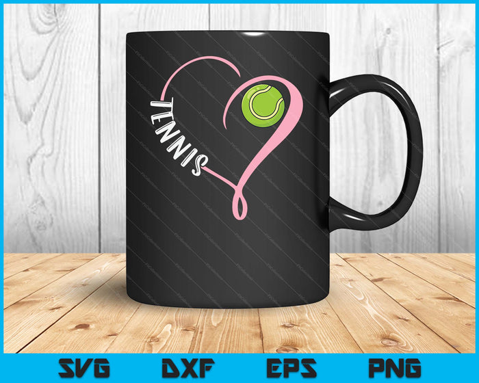 Tennis Ladies Valentine's Day SVG PNG Digital Printable Files