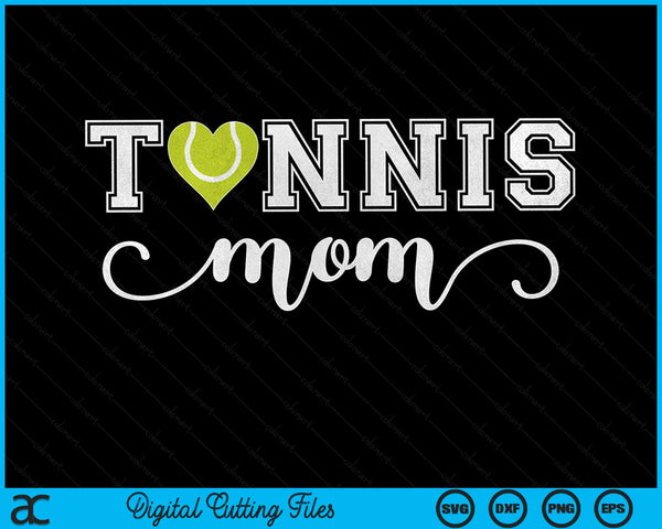 Tennis moeder Tennis Sport minnaar verjaardag Moederdag SVG PNG digitale snijbestanden