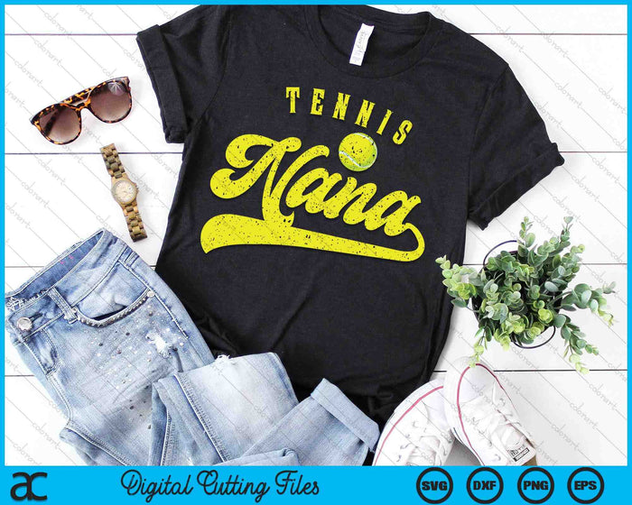 Tennis Nana SVG PNG Digital Cutting File